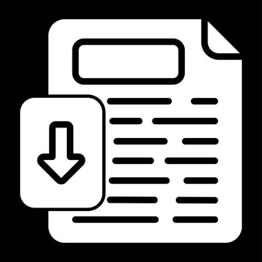 Belge. Web simgesi basit illüstrasyon