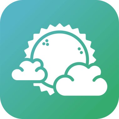 Bulut simgesi vektör illüstrasyonu