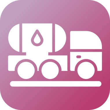 kamyon simgesi, vektör illüstrasyonu