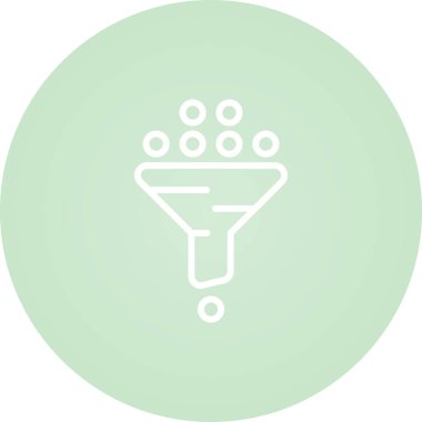 filtre ağ simgesi vektör illüstrasyonu