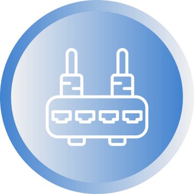 router simgesi web basit illüstrasyon