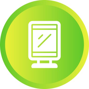 bir tablet simgesi ile bilgisayar ekranı.