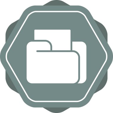 dosya dizinleri simgesi, vektör illüstrasyonu 