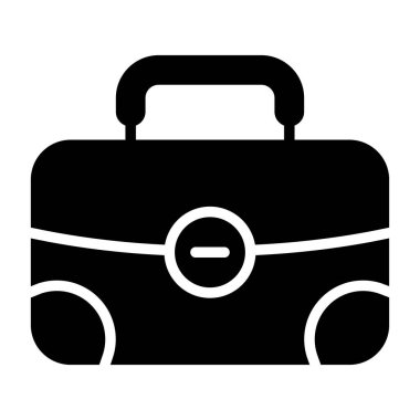 Bavul simgesi, basit vektör çizim