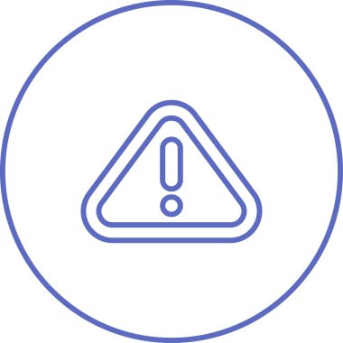 Uyarı. Web simgesi basit illüstrasyon