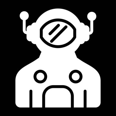 Robot simgesinin vektör illüstrasyonu