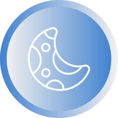 Ay ağ simgesinin vektör illüstrasyonu