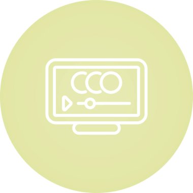 Canlandırma simgesinin vektör illüstrasyonu