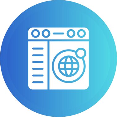 çamaşır makinesi ikon vektör resimleme tasarımını izole etti