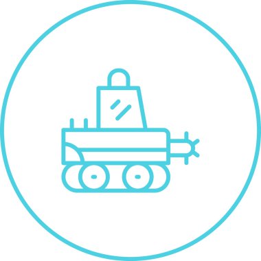 robot. Web simgesi basit illüstrasyon