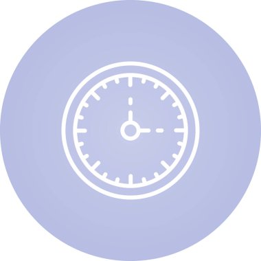 Saat simgesi, basit vektör illüstrasyonu