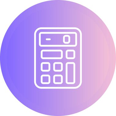 vektör hesap makinesi simgesi, basit illüstrasyon