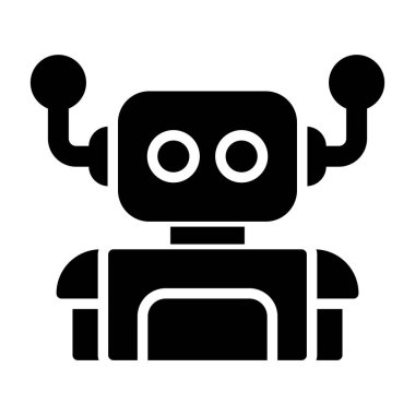 robot web simgesi vektör illüstrasyonu