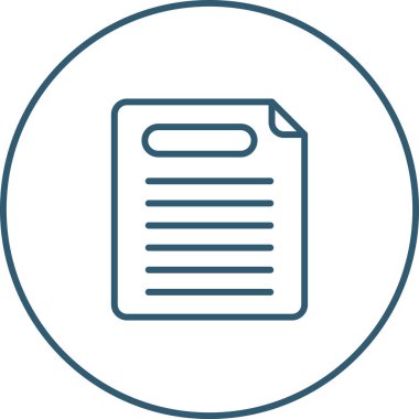 dosya vektörü ince çizgi simgesi