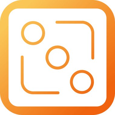 Renk arkaplanında simge, kağıt kesim biçimi