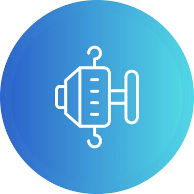 Bir robot simgesinin vektör illüstrasyonu