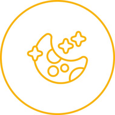 Ay ağ simgesinin vektör illüstrasyonu