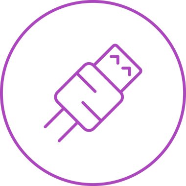 Fiş. Web simgesi basit illüstrasyon