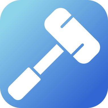 Çekiç simgesinin vektör illüstrasyonu