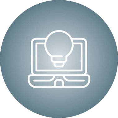 Bilgisayar. Web simgesi basit illüstrasyon 