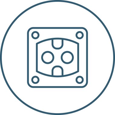 soket ağ simgesi vektör illüstrasyonu