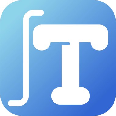 Typography web simgesi vektör illüstrasyonu