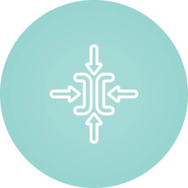 Eşsiz kar tanesi vektör çizgisi simgesi