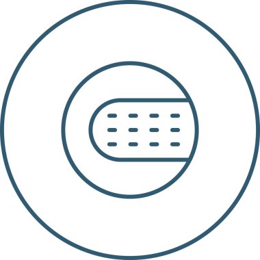 Bir hap simgesinin vektör illüstrasyonu