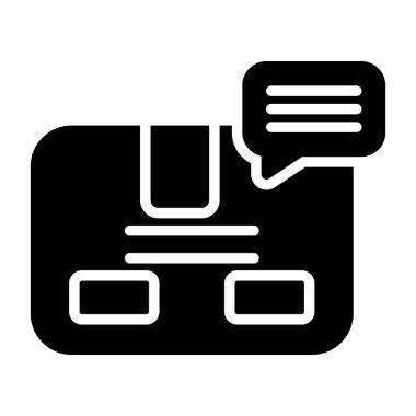 konuşma sohbet simgesi düz simgesi