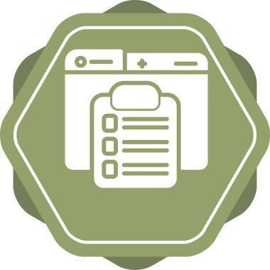 belge simgesi, vektör tasarımı