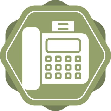 Hesap makinesi. Web simgesi basit illüstrasyon