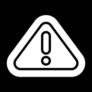 Uyarı Vektörü Kabartma Simgesi Tasarımı