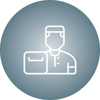 Benzersiz doktor vektör simgesi