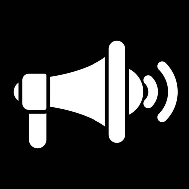 Hoparlör simgesi, vektör illüstrasyonu