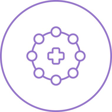 Modern bir simgenin vektör illüstrasyonu