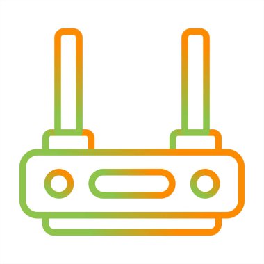 router simgesi web basit illüstrasyon
