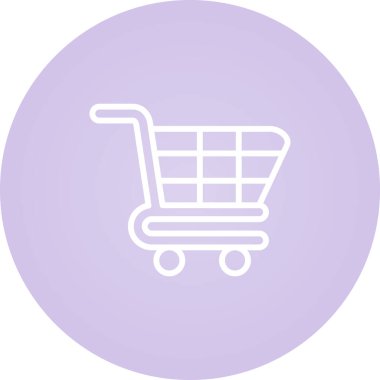 Sepet ikonu vektör illüstrasyonu