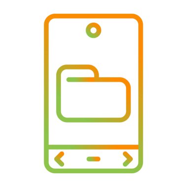 akıllı telefon simgesi vektör illüstrasyonu