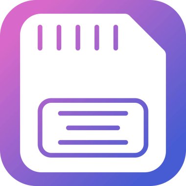 Kart. Web simgesi basit illüstrasyon