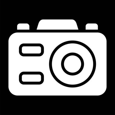 Kamera. Web simgesi basit illüstrasyon