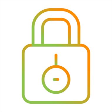 ikon vektör illüstrasyonunu kilitle