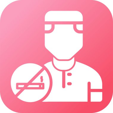 Bandajlı bir tıbbi maskenin çizimi