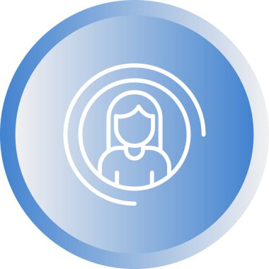 avatar. Web simgesi basit illüstrasyon