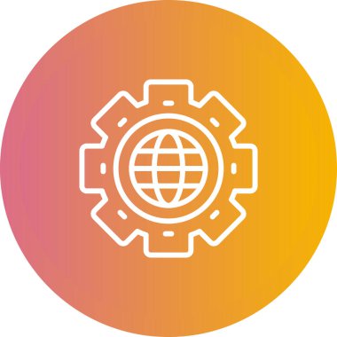 seo modern simgesinin vektör illüstrasyonu