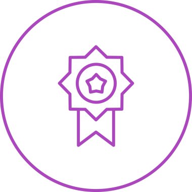 Madalya. Web simgesi basit illüstrasyon