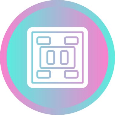 soket ağ simgesi vektör illüstrasyonu