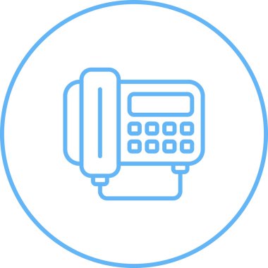 Eşsiz Telefon Vektör Satırı Simgesi
