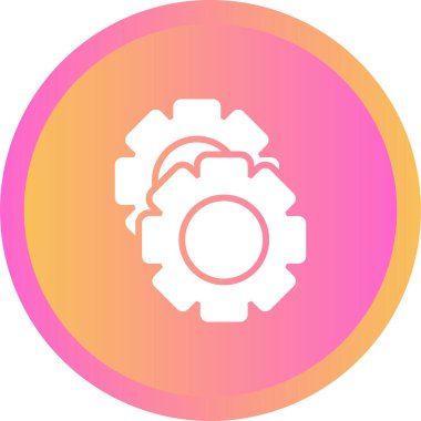 Bir dişli simgesini vektör çizim