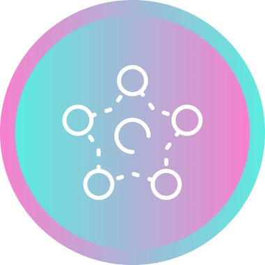 şebeke. Web simgesi basit illüstrasyon