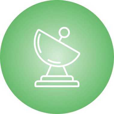uydu anten simgesi, basit illüstrasyon